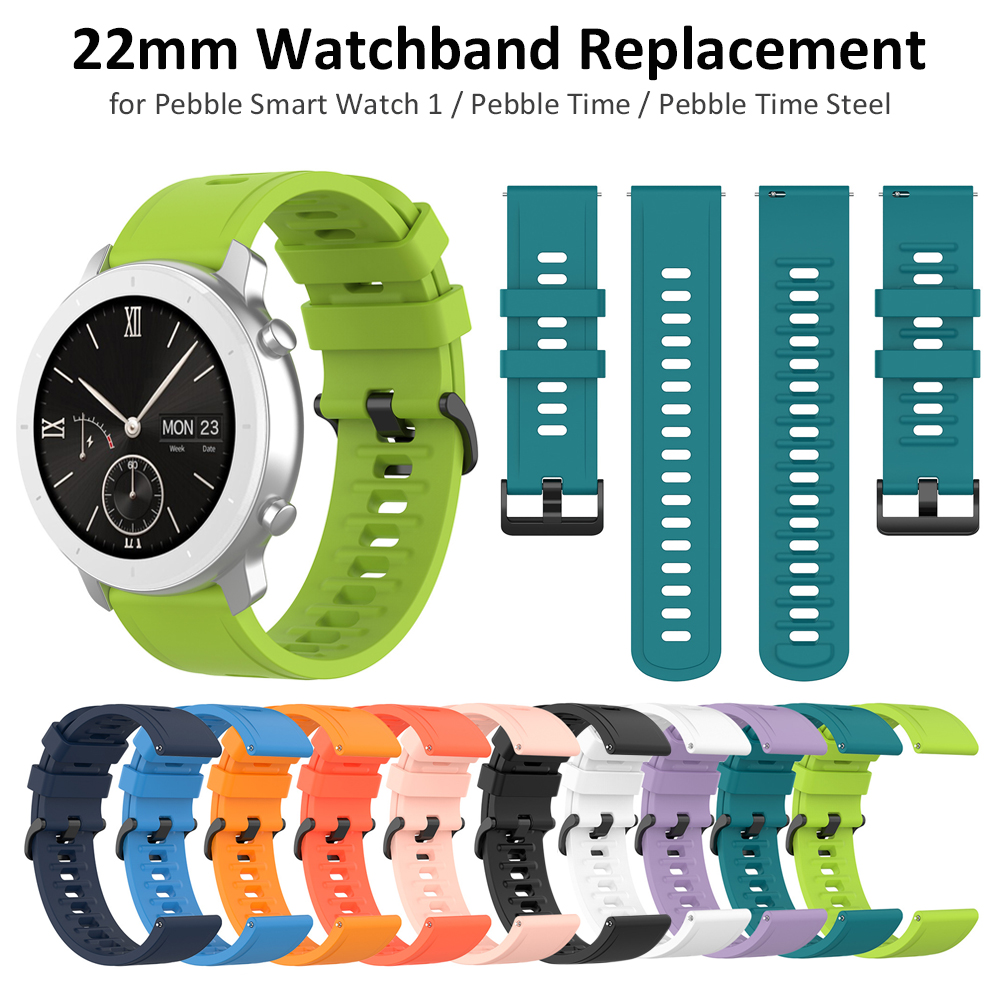 Fossil Smartwatch Accessories - 22mm Silicone Watch Band Strap for
