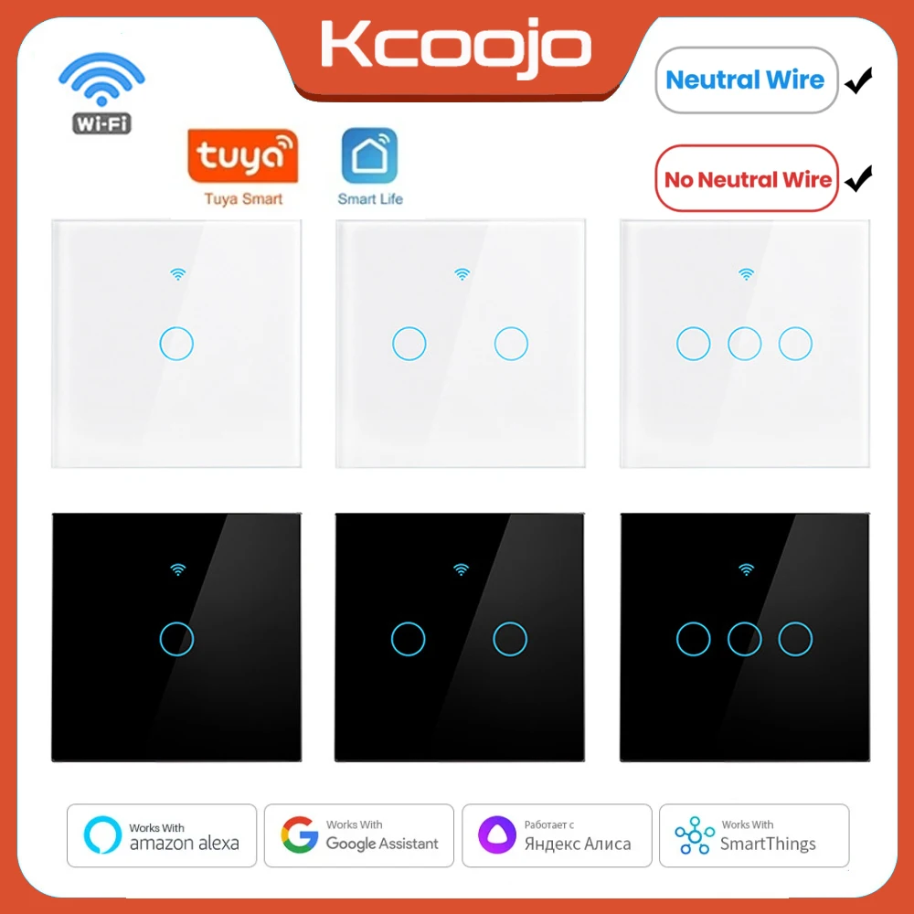 Smart Accessories - Tuya Wifi EU Smart Switches 1/2/3/4Gang
