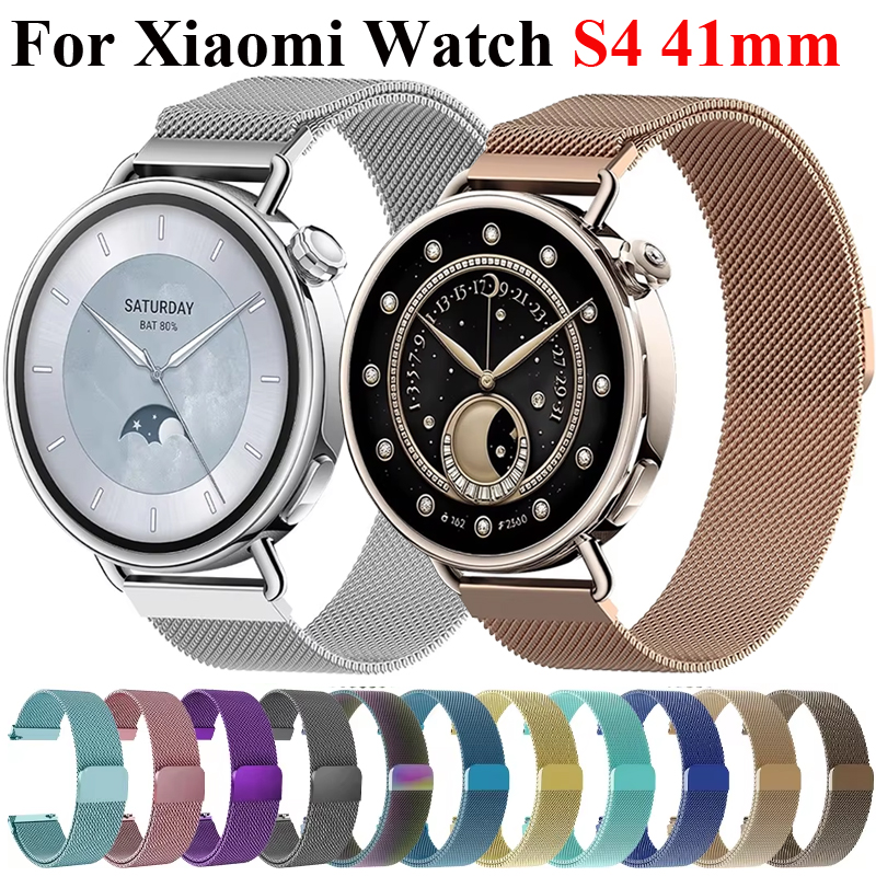 Smartwatch Watch Accessories For Women - 18mm Milanese Loop Strap For Xiaomi