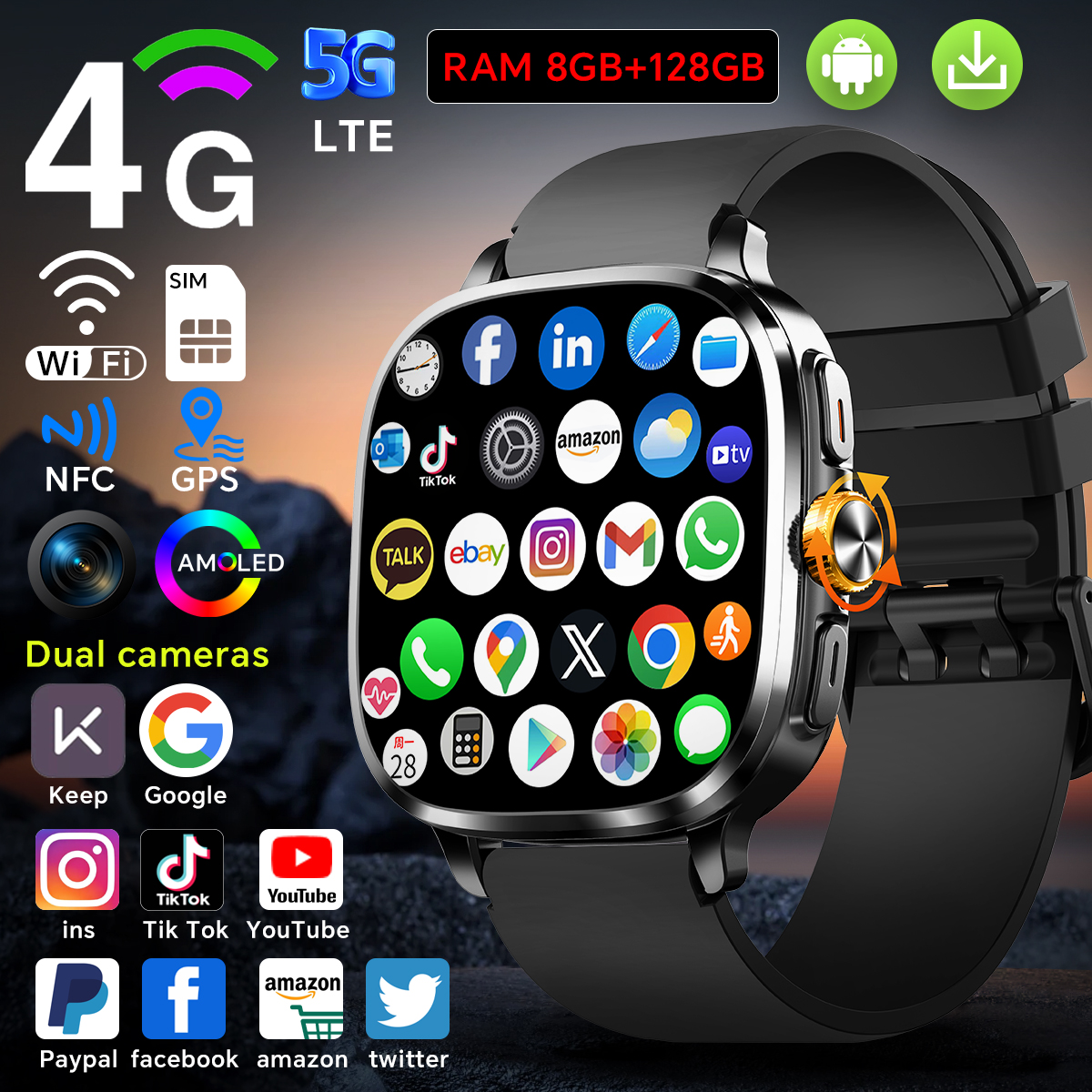 Smartwatch Store - 5G Full Netcom S99 Smartwatch Android