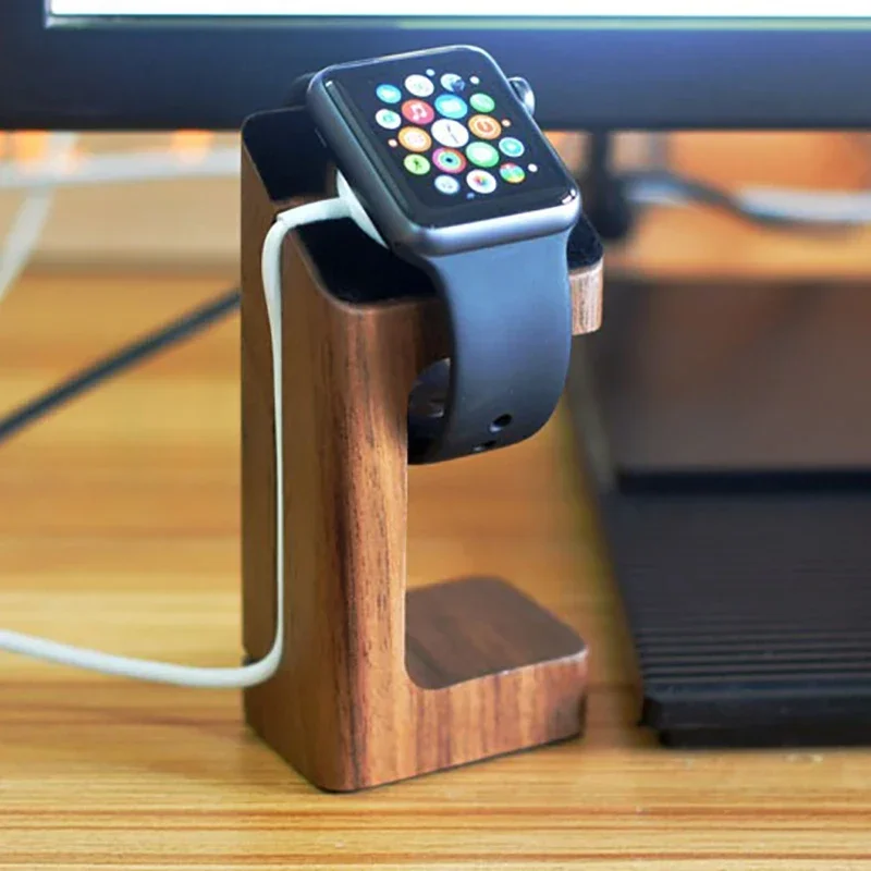 Wooden Apple Watch Charger Sta - Smartwatch Watch Accessories recensie en prijs