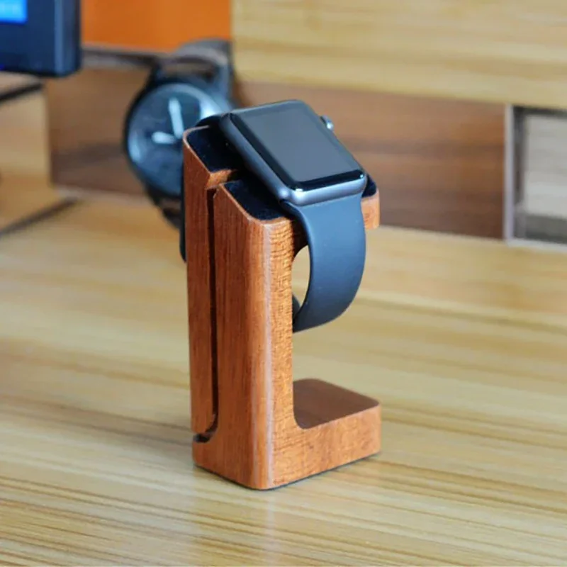 Wooden Apple Watch Charger Sta - Smartwatch Watch Accessories recensie en prijs