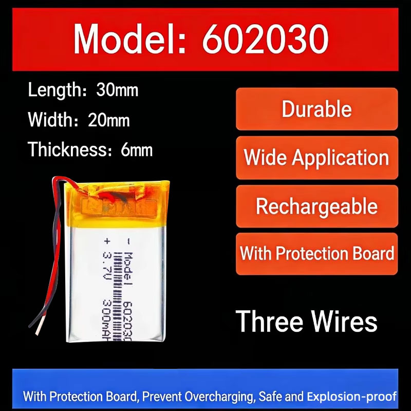 3.7V 300mAh 602030 Lithium Bat - Smartwatch Headset recensie en prijs