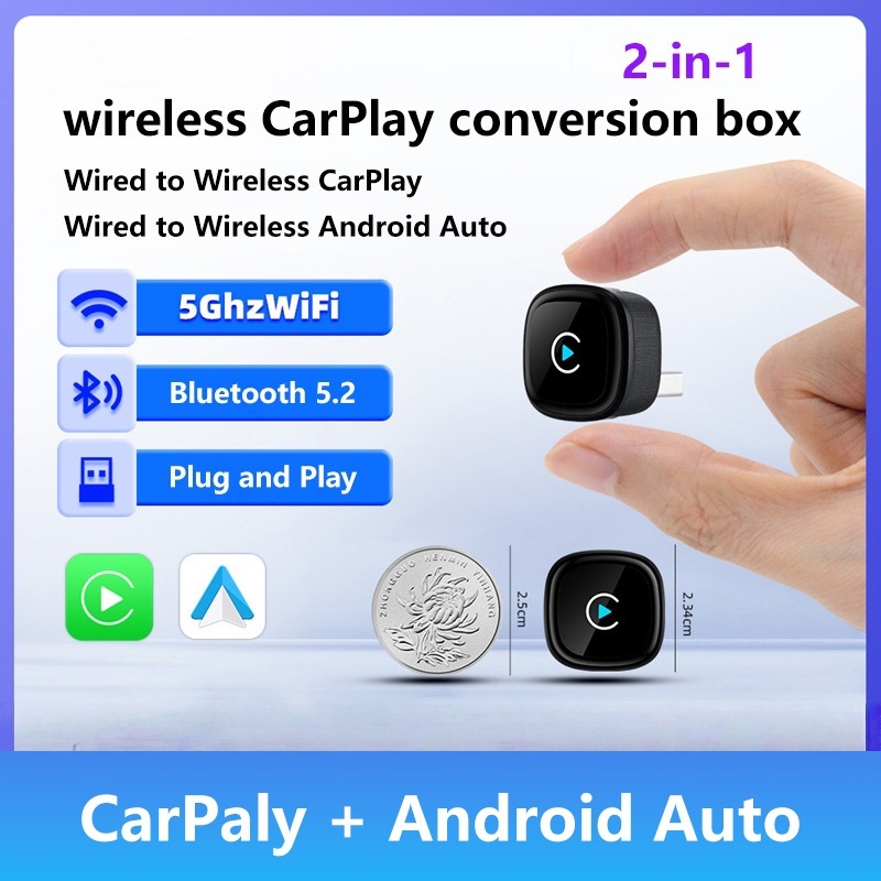 2 in 1 Wireless CarPlay Adapte - Smartwatch Universal recensie en prijs