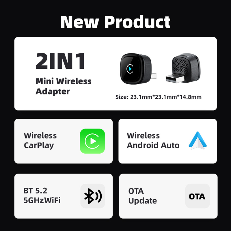 2 in 1 Wireless CarPlay Adapte - Smartwatch Universal recensie en prijs