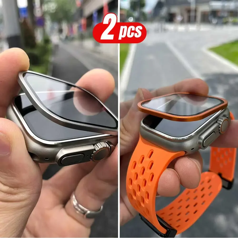 2PCS Titanium Metal Frame for  - Smartwatch Watch Accessories For Women recensie en prijs
