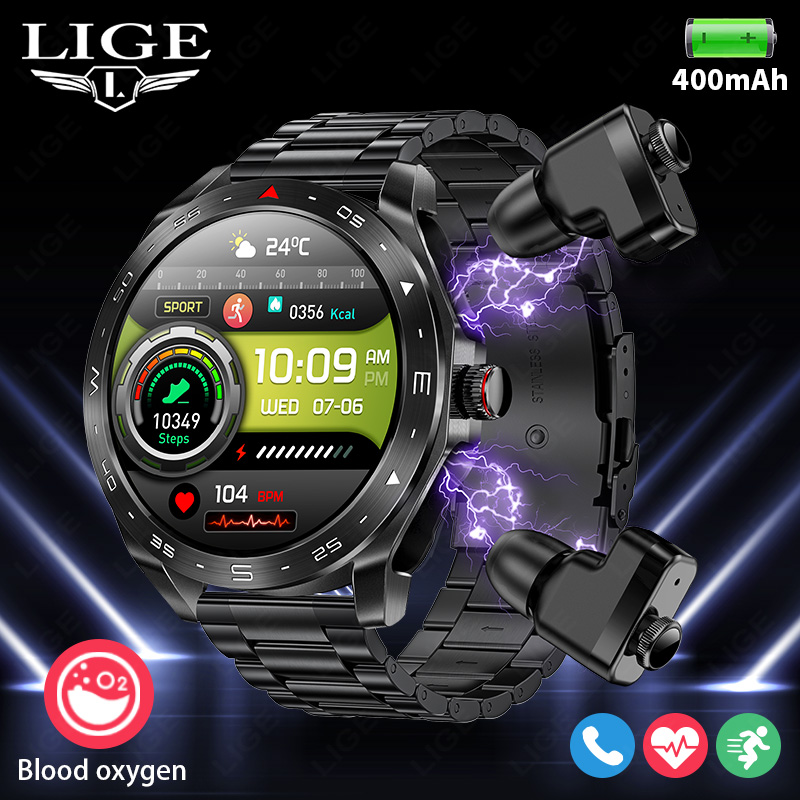 LIGE Smartwatch With Earbuds B - Smartwatch Headset recensie en prijs