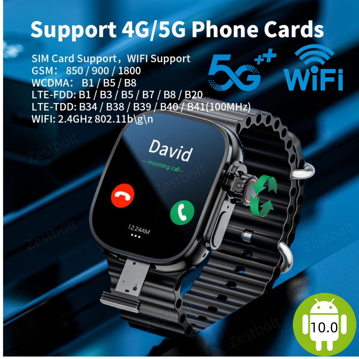 Curved Display 4G Android 10 S - Smartwatch Store recensie en prijs