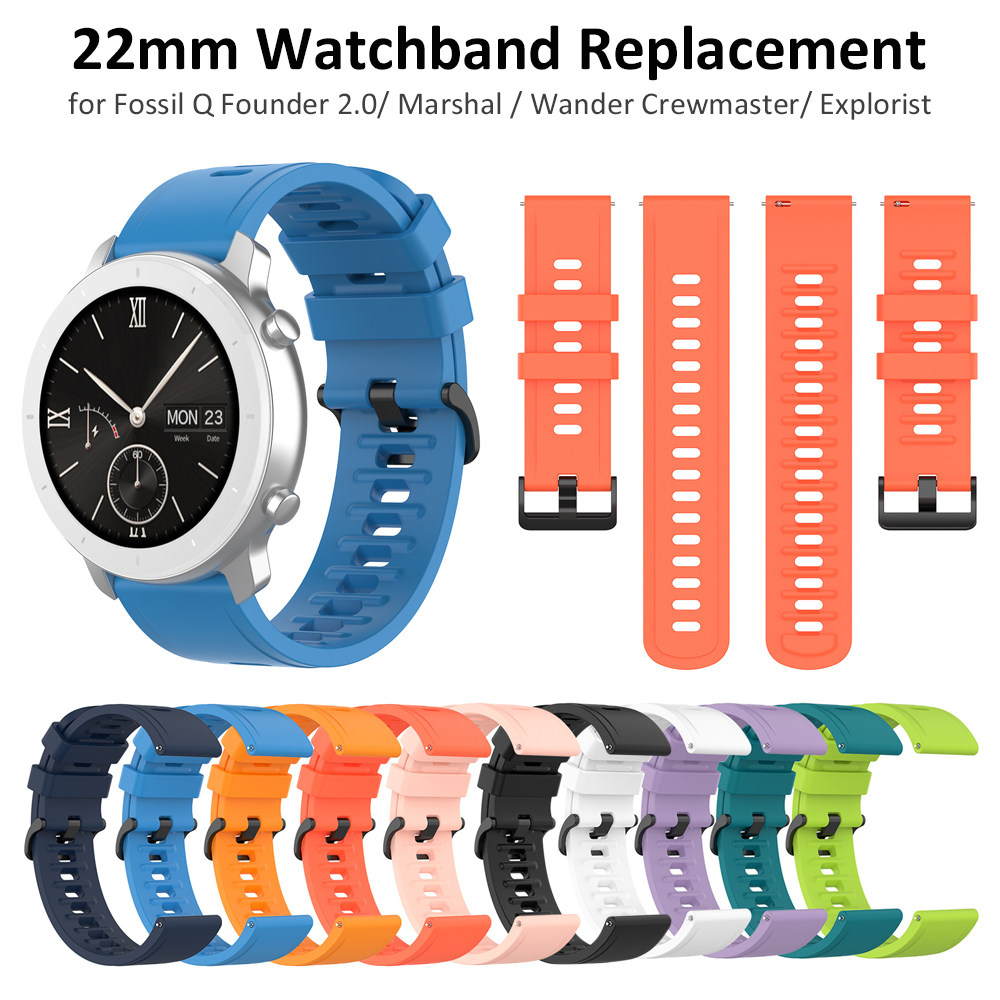 22mm Silicone Watch Band Strap - Fossil Smartwatch Accessories recensie en prijs