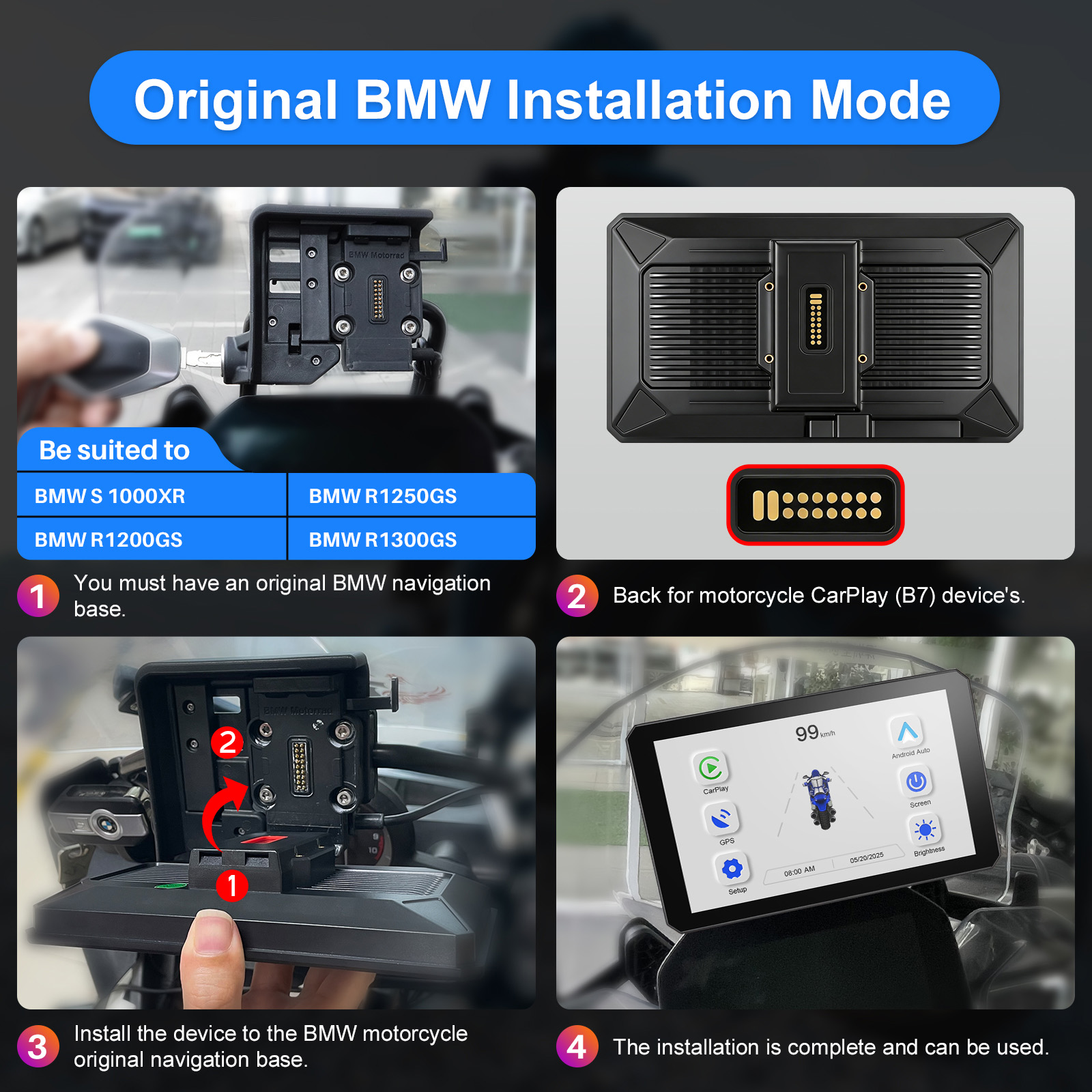 Carplay for bmw XR M1000 R1200 - Smartwatch Universal recensie en prijs