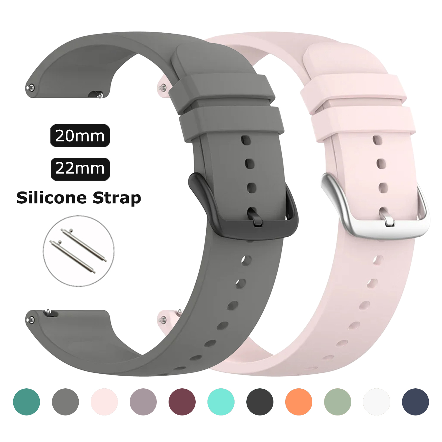 20/22mm Silicone Strap For Fos - Fossil Smartwatch Accessories recensie en prijs