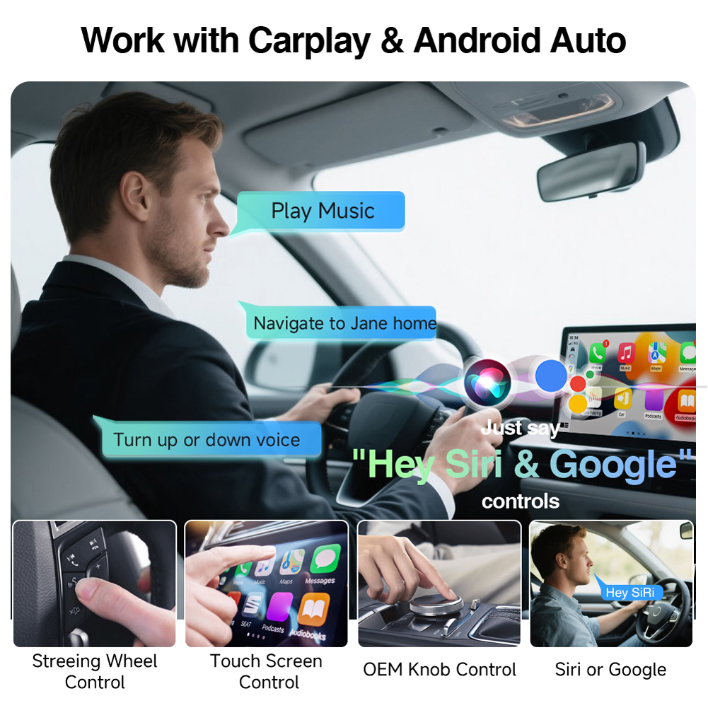 2-in-1 Wireless CarPlay & Andr - Smartwatch Universal recensie en prijs