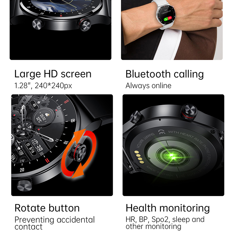 GPS ECG+PPG Bluetooth Call Sma - Smartwatch Custom recensie en prijs