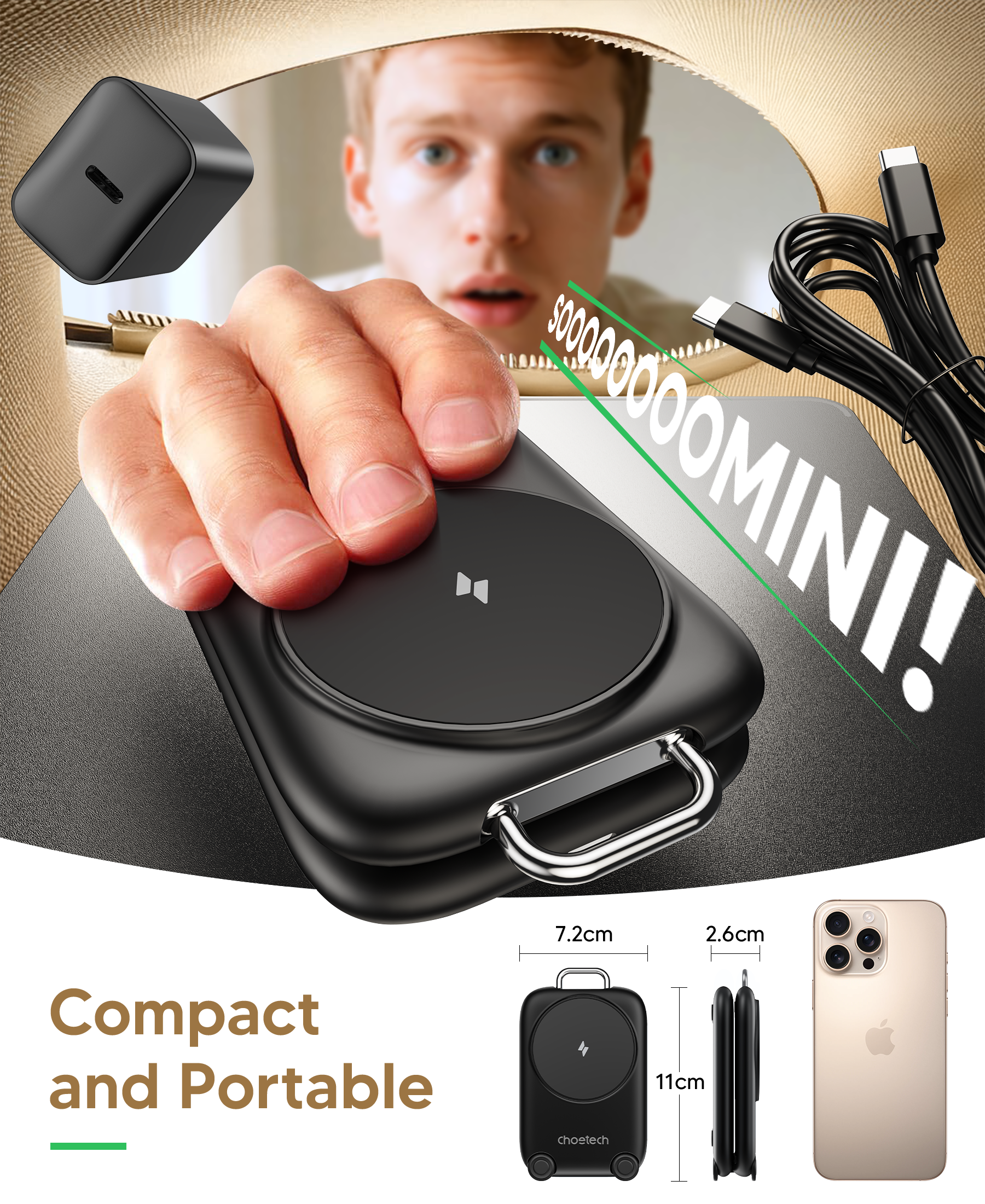 3-in-1  Travel Fast Charge Wir - Smartwatch Headset recensie en prijs
