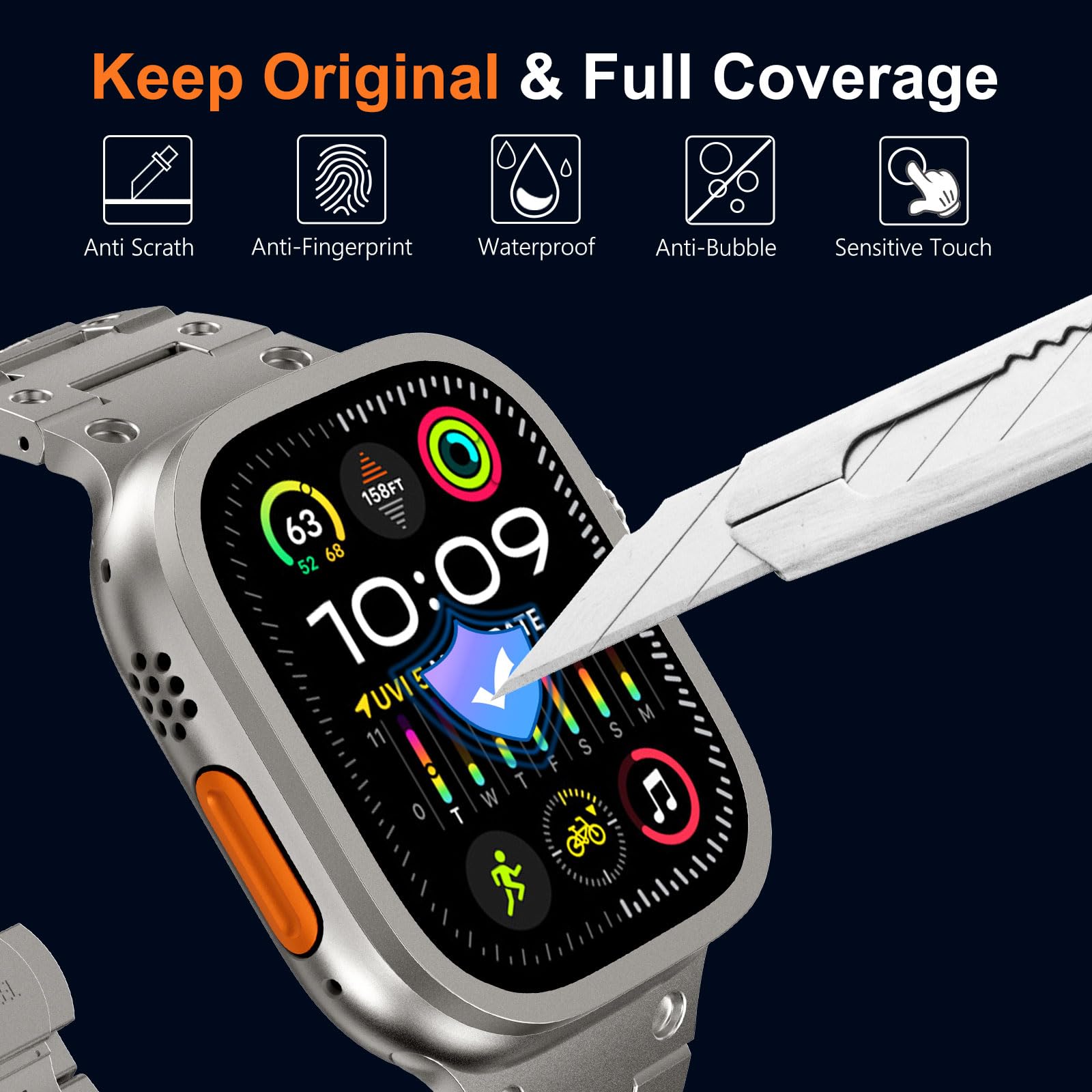Tempered Glass for Apple Watch - Smartwatch Watch Accessories For Women recensie en prijs