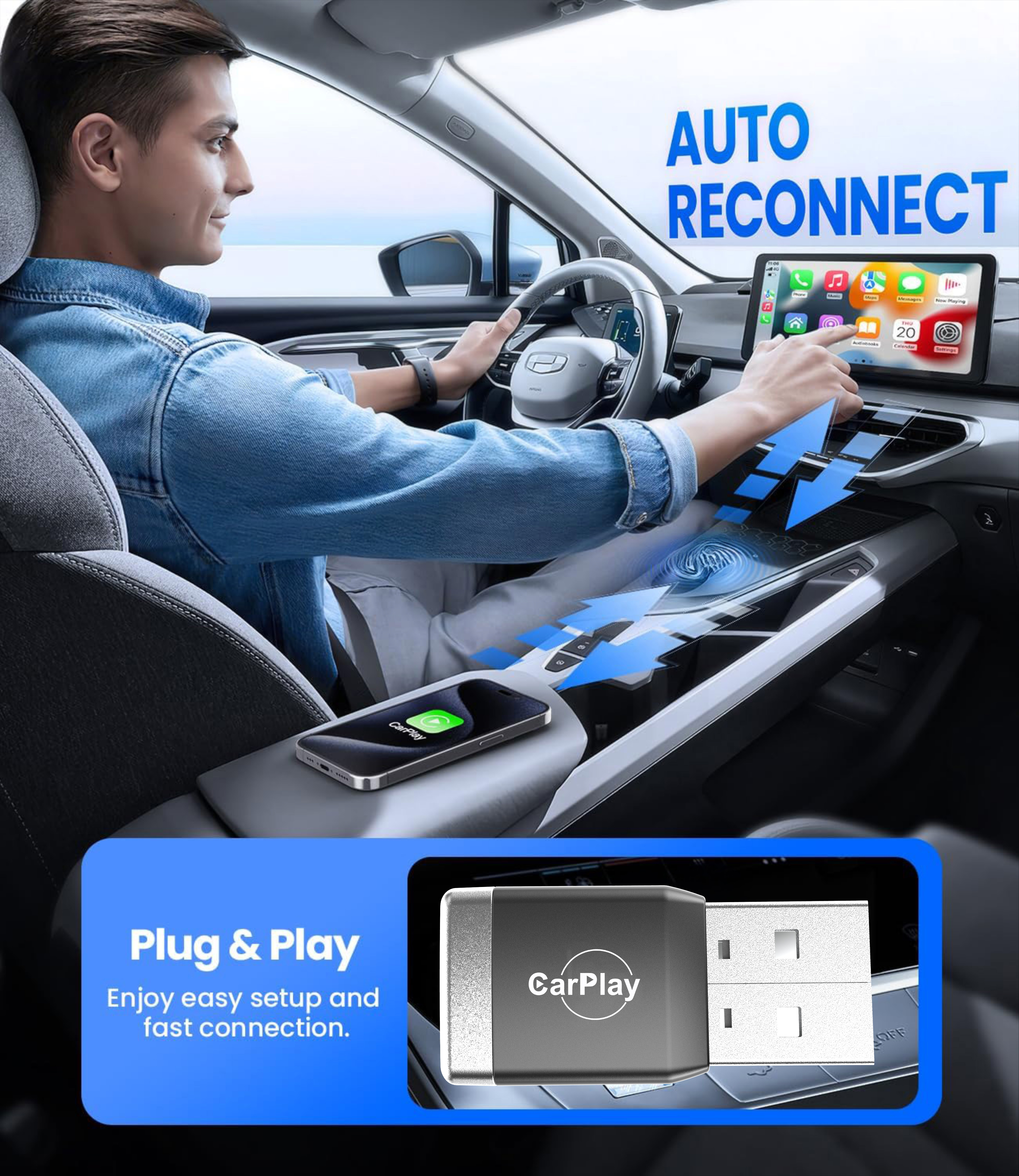 New Wireless CarPlay Android A - Smartwatch Universal recensie en prijs