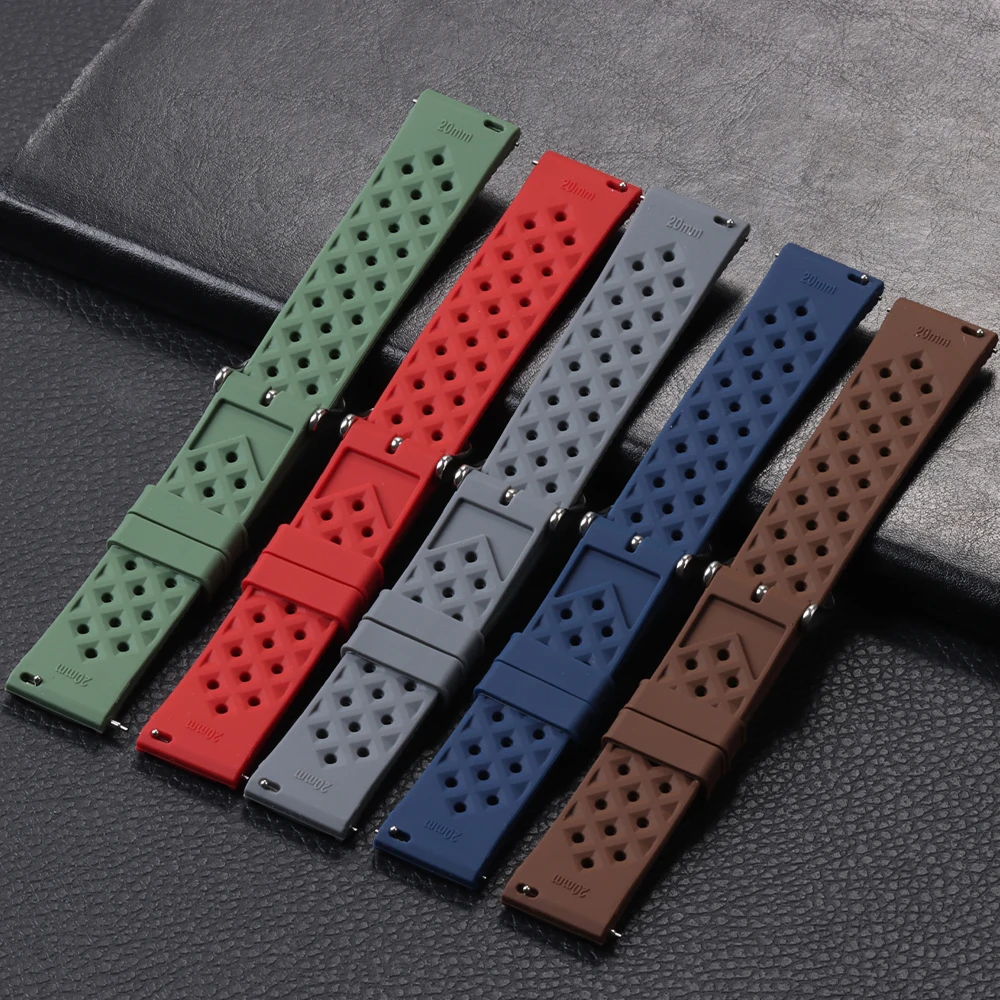 18mm 20mm 22mm Tropic Silicone - Fossil Smartwatch Accessories recensie en prijs