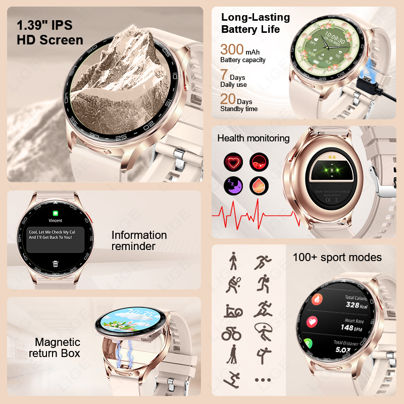LIGE 2 In 1 TWS Headset Smart  - Smartwatch Headset recensie en prijs