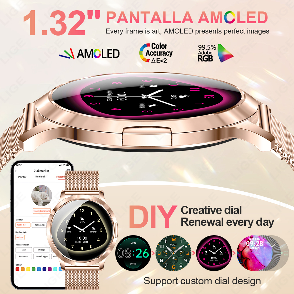 LIGE 2026 New Smart Watch Wome - Smartwatch Custom recensie en prijs