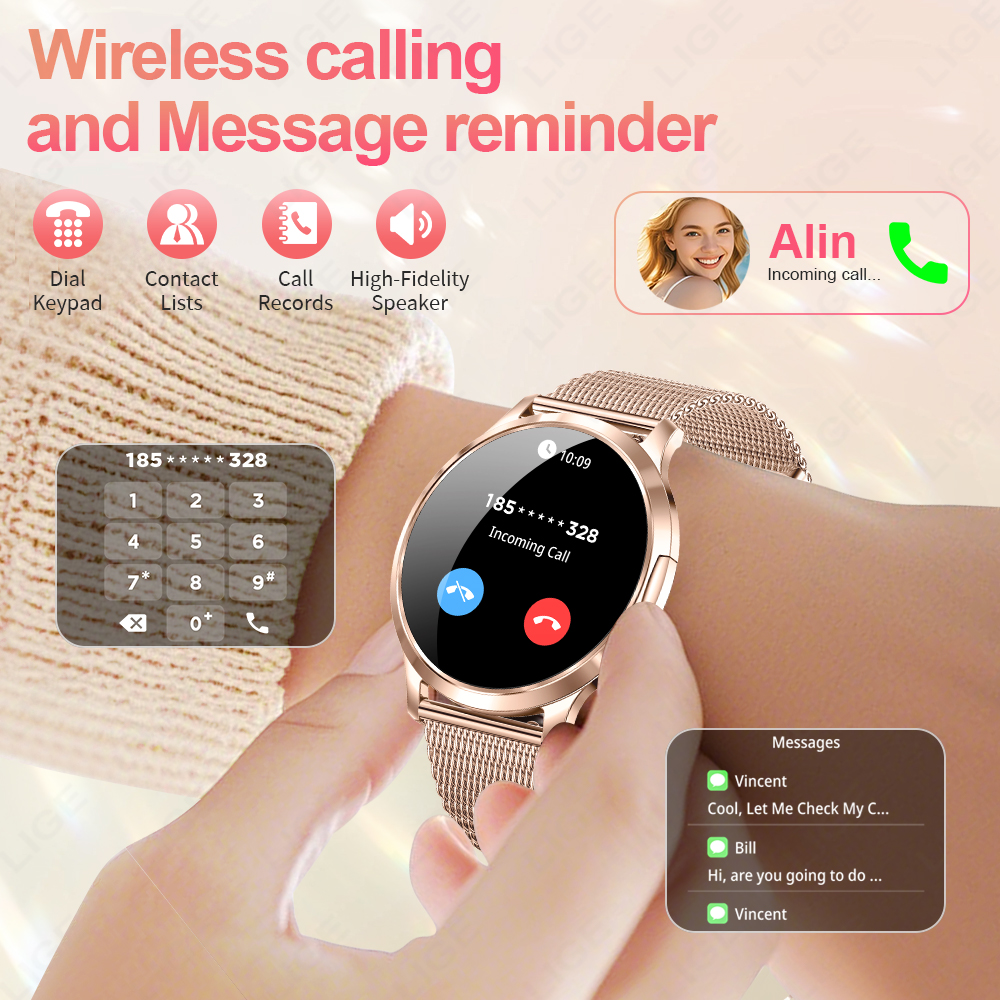 LIGE 2026 New Smart Watch Wome - Smartwatch Custom recensie en prijs