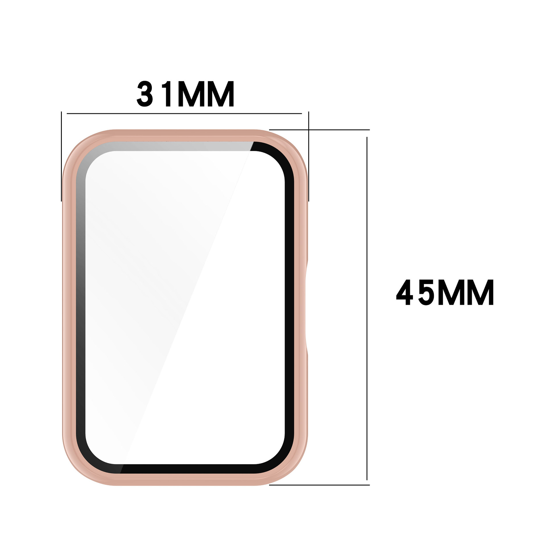 Glass+Case For Samsung Galaxy  - Smartwatch Watch Accessories For Women recensie en prijs