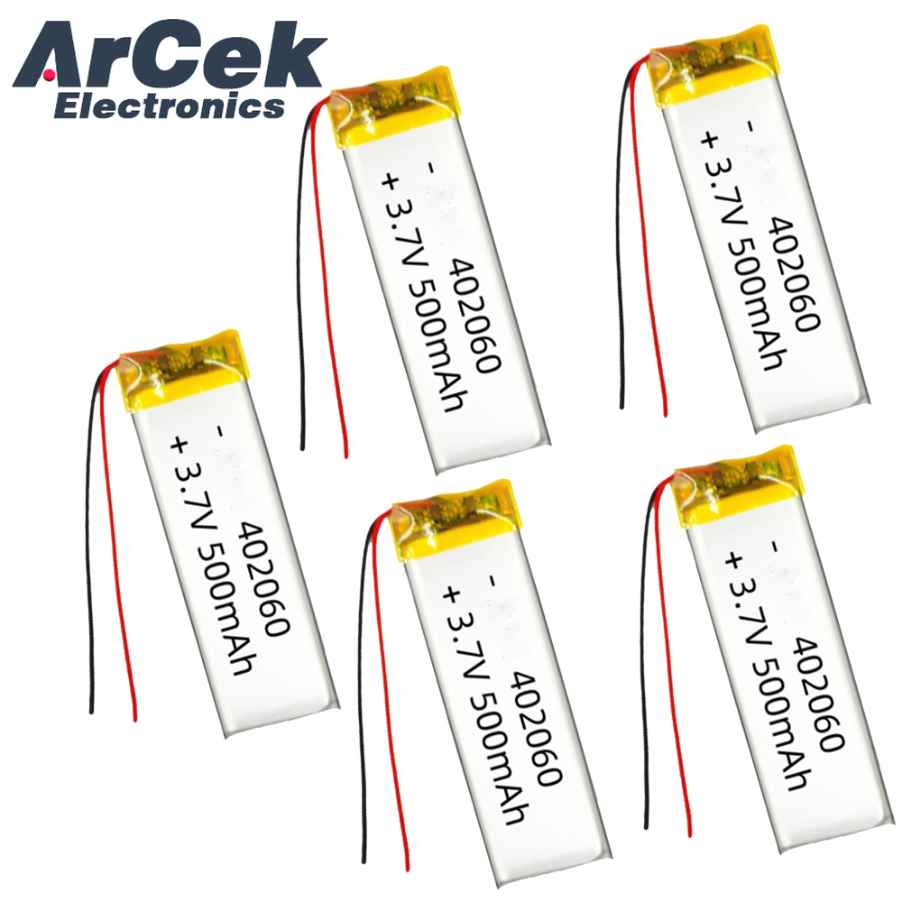 5PCS 3.7V 500mAh 402060 Lipo P - Smartwatch Headset recensie en prijs