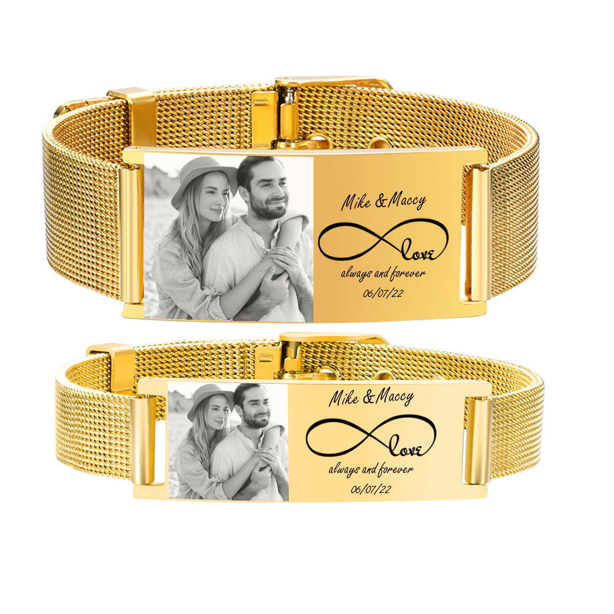 Personalized Photo Bracelet, S - Stainless Mesh Band recensie en prijs