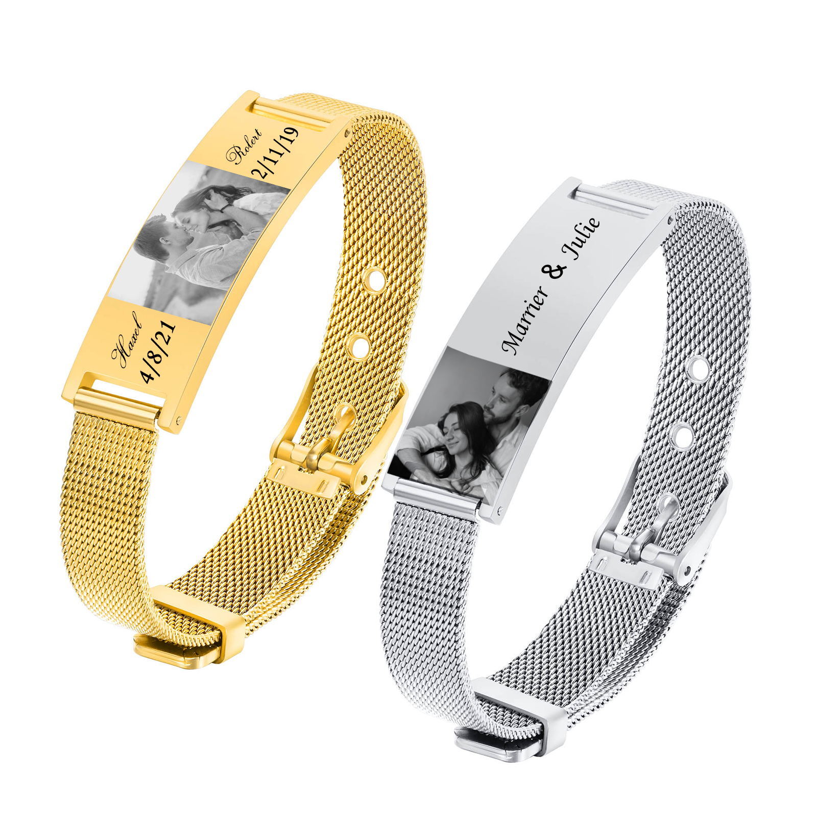 Personalized Photo Bracelet, S - Stainless Mesh Band recensie en prijs