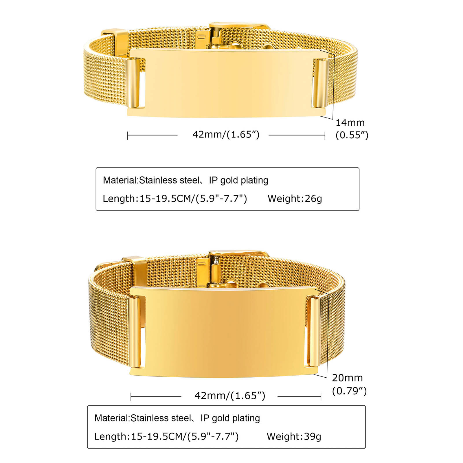 Personalized Photo Bracelet, S - Stainless Mesh Band recensie en prijs