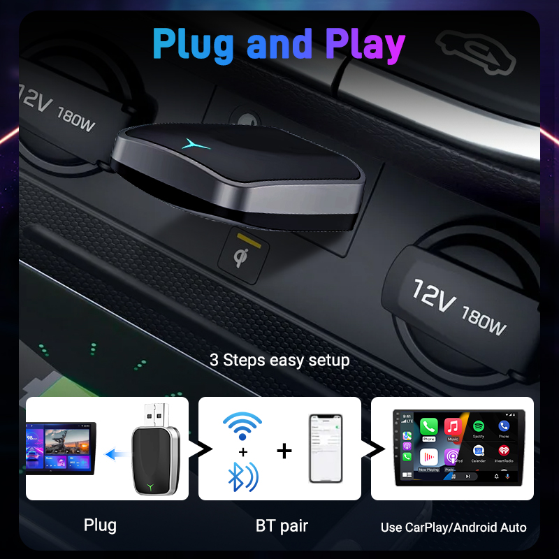 2in1 Wireless CarPlay Android  - Smartwatch Universal recensie en prijs