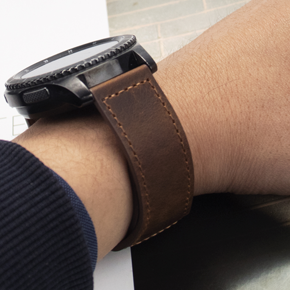 20mm 22mm Genuine Leather Watc - Smartwatch Accessories Shop recensie en prijs