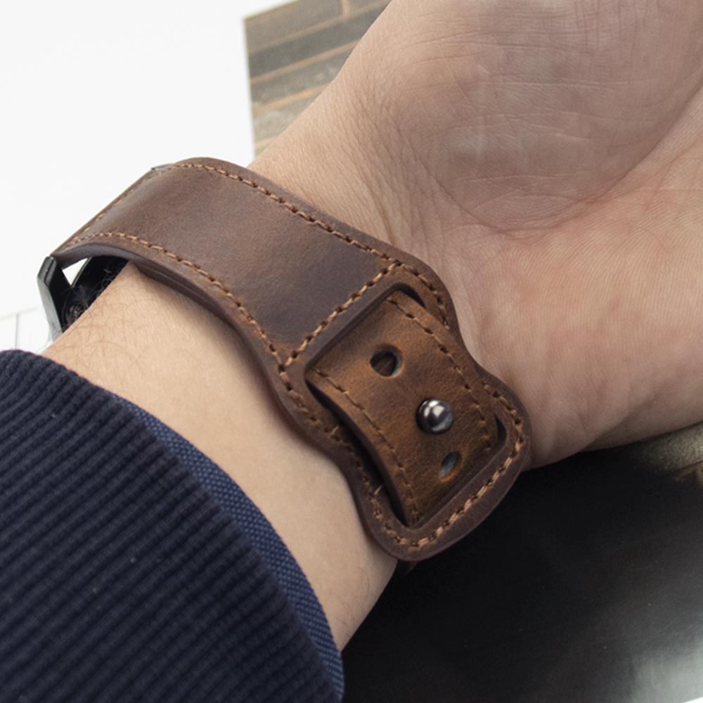 20mm 22mm Genuine Leather Watc - Smartwatch Accessories Shop recensie en prijs