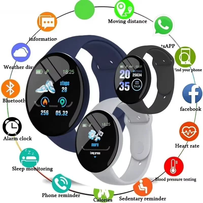 Children D18 Smartwatch Square - Android Smartwatch Accessories recensie en prijs