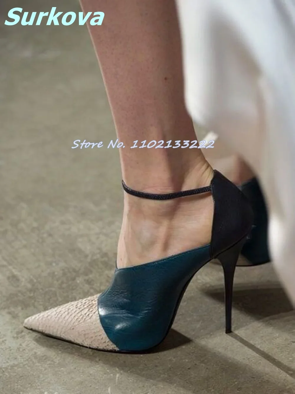Sexy Patchwork Leather Pumps C - Leather Classic Strap recensie en prijs