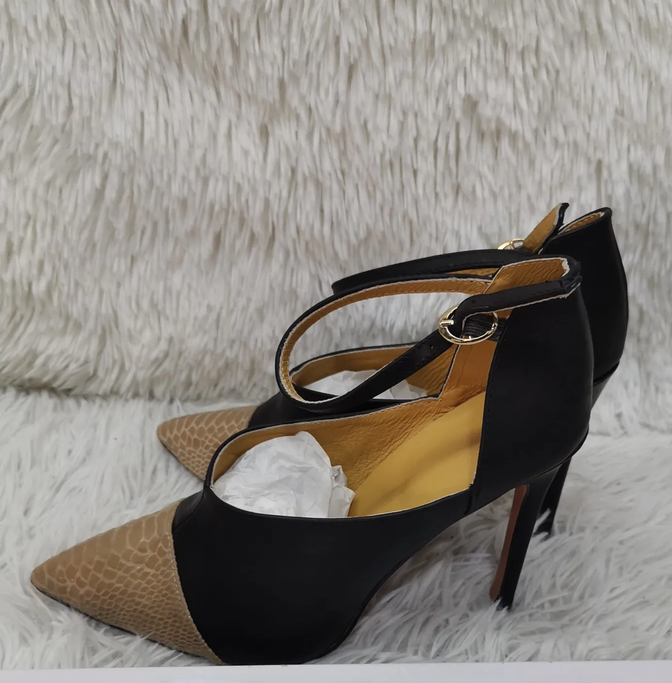 Sexy Patchwork Leather Pumps C - Leather Classic Strap recensie en prijs
