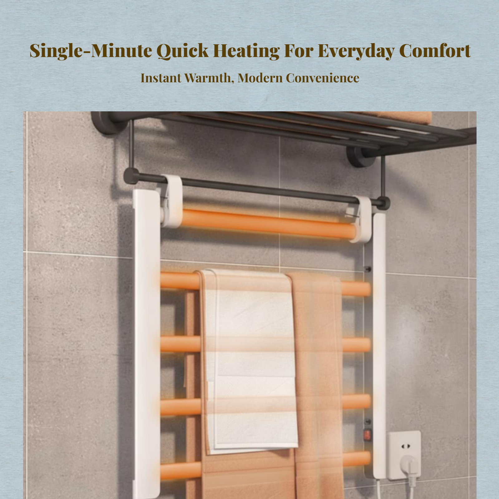 Electric Towel Warmer Aluminum - Smart Accessories recensie en prijs