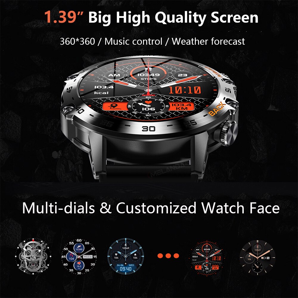 MEVADEN Steel 1.39 inch Men Lu - Smartwatch Face recensie en prijs