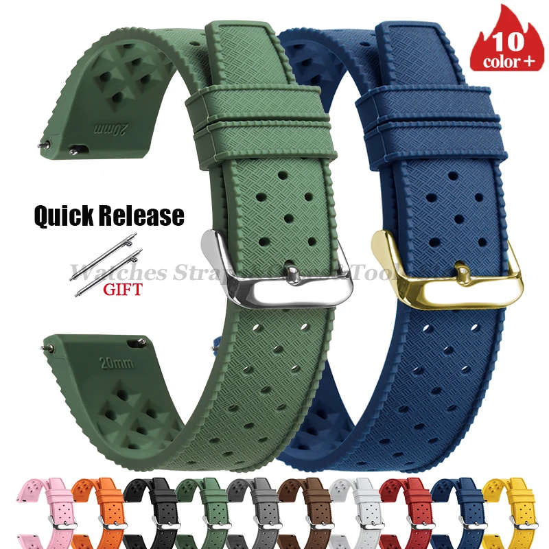 Tropic Silicone Watch Strap 18 - Fossil Smartwatch Accessories recensie en prijs