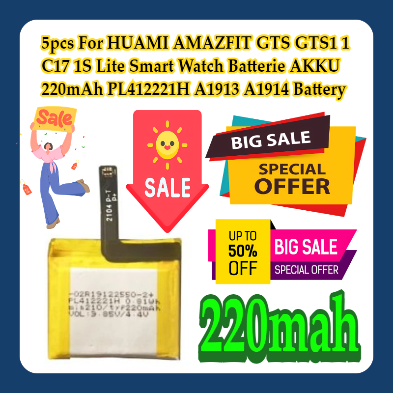 5pcs For HUAMI AMAZFIT GTS GTS - Smartwatch A1914 recensie en prijs