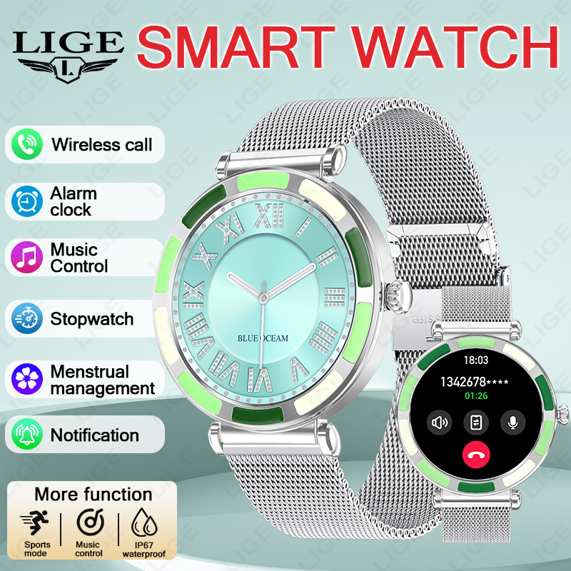 LIGE Luxury Women Smart Watche - Smartwatch Custom recensie en prijs