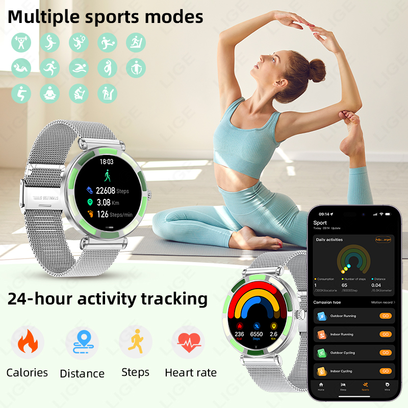 LIGE Luxury Women Smart Watche - Smartwatch Custom recensie en prijs