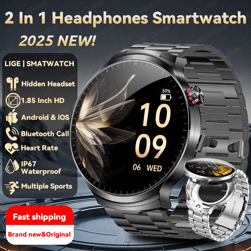 LIGE TWS 2 In 1 Headset Smart  - Smartwatch Headset recensie en prijs