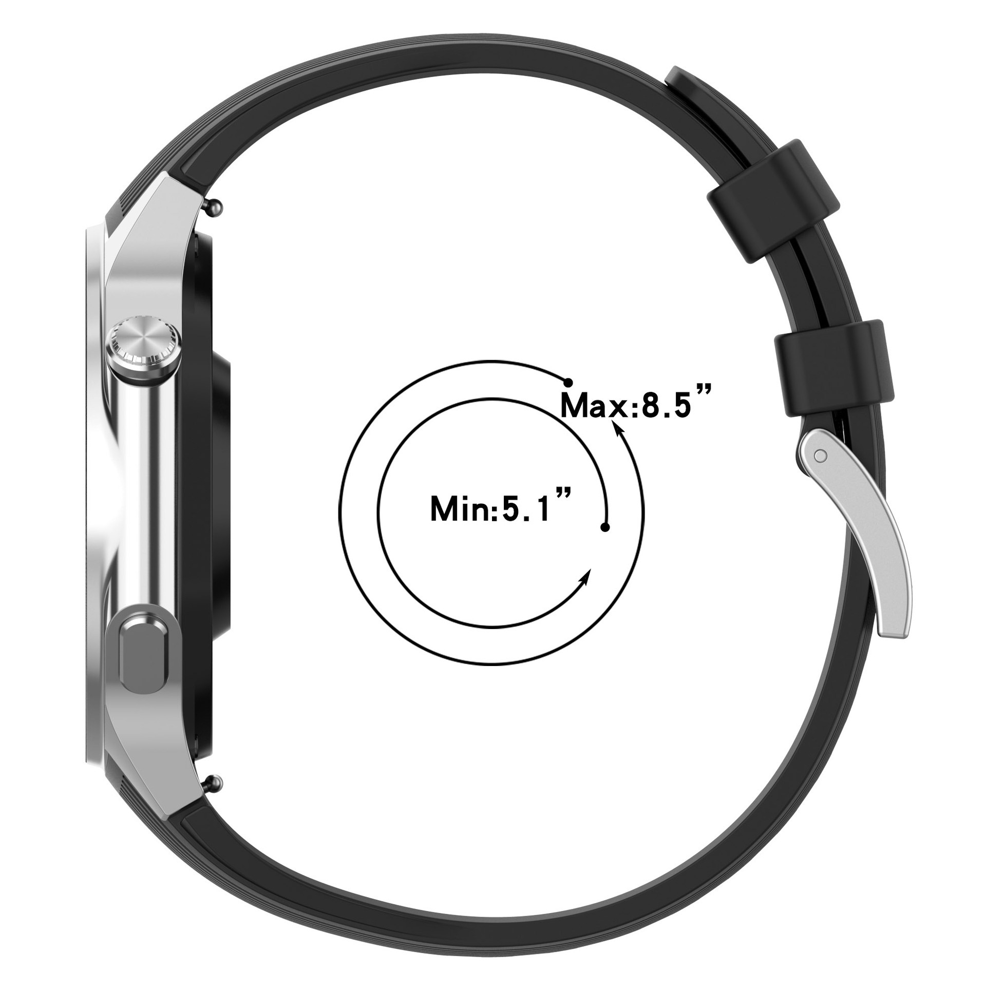 No Gap Silicone Watchband For  - Smartwatch X2 recensie en prijs