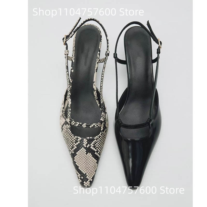 Women's Slingback Pointed Toe  - Leather Classic Strap recensie en prijs