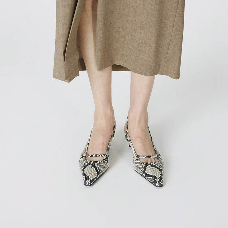 Women's Slingback Pointed Toe  - Leather Classic Strap recensie en prijs