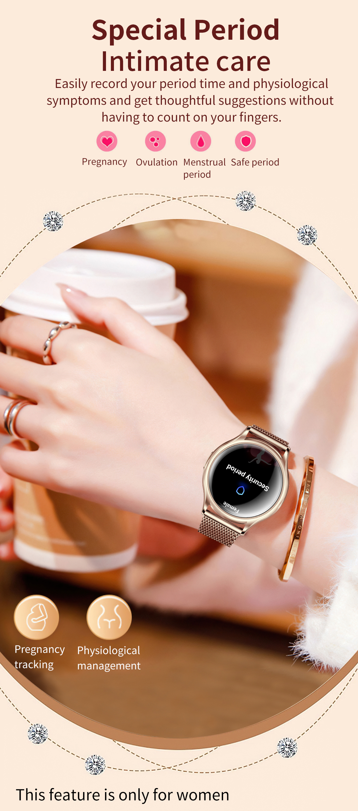 1.27 inch Women Smart Watch Bl - Smartwatch Custom recensie en prijs