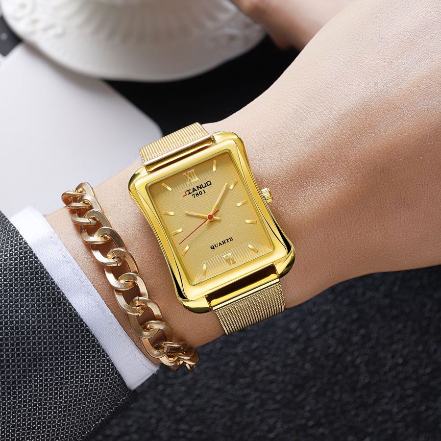 2024 New Trendy Men's Square W - Stainless Mesh Band recensie en prijs