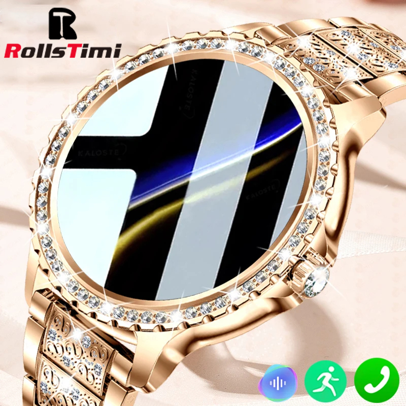 Fashion Luxury Gold Women Smar - Smartwatch Face recensie en prijs