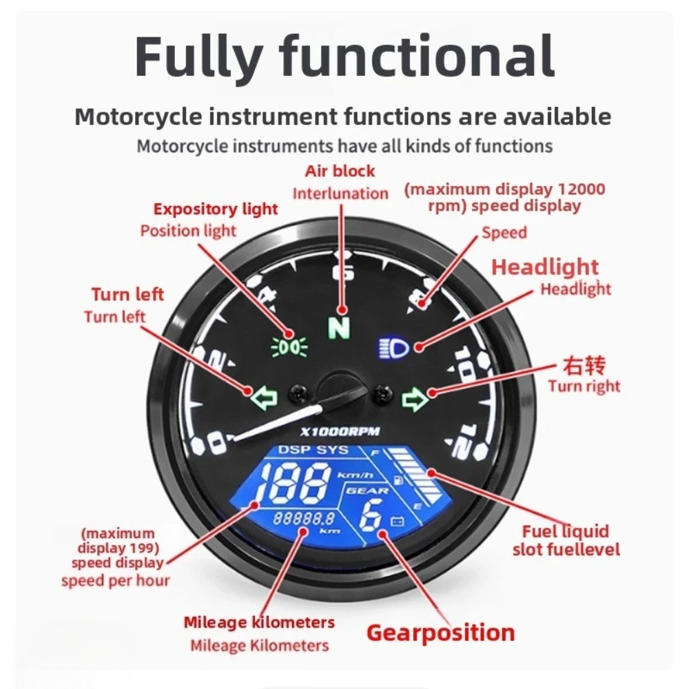 Universal Motorcycle Meter Spe - Smartwatch Universal recensie en prijs